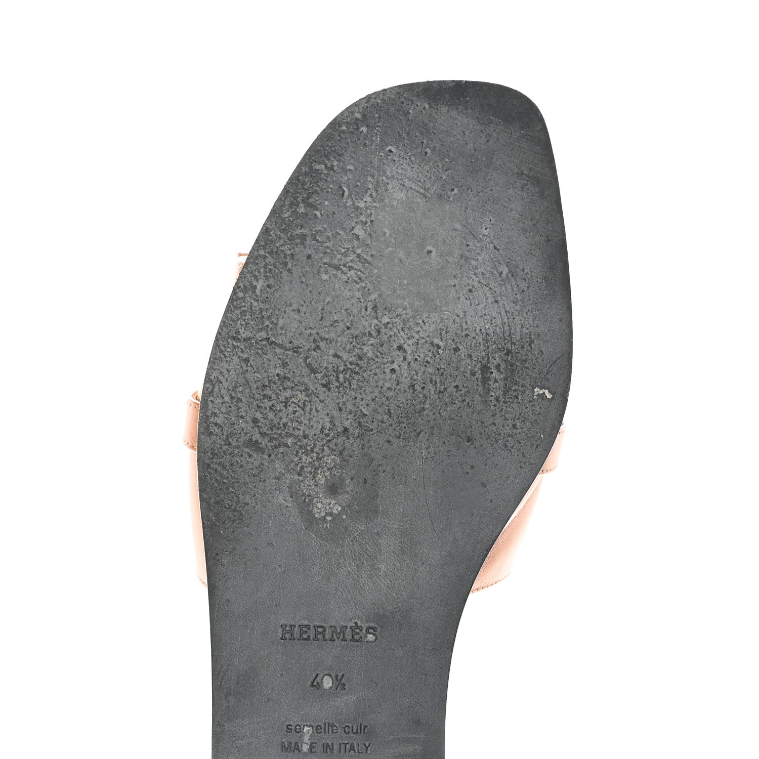 Hermes Calfskin Giulia Sandals 40.5 Naturel 10 of 16