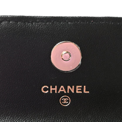 Chanel Raffia Jute Striped Belt Bag Black Beige 6 of 12