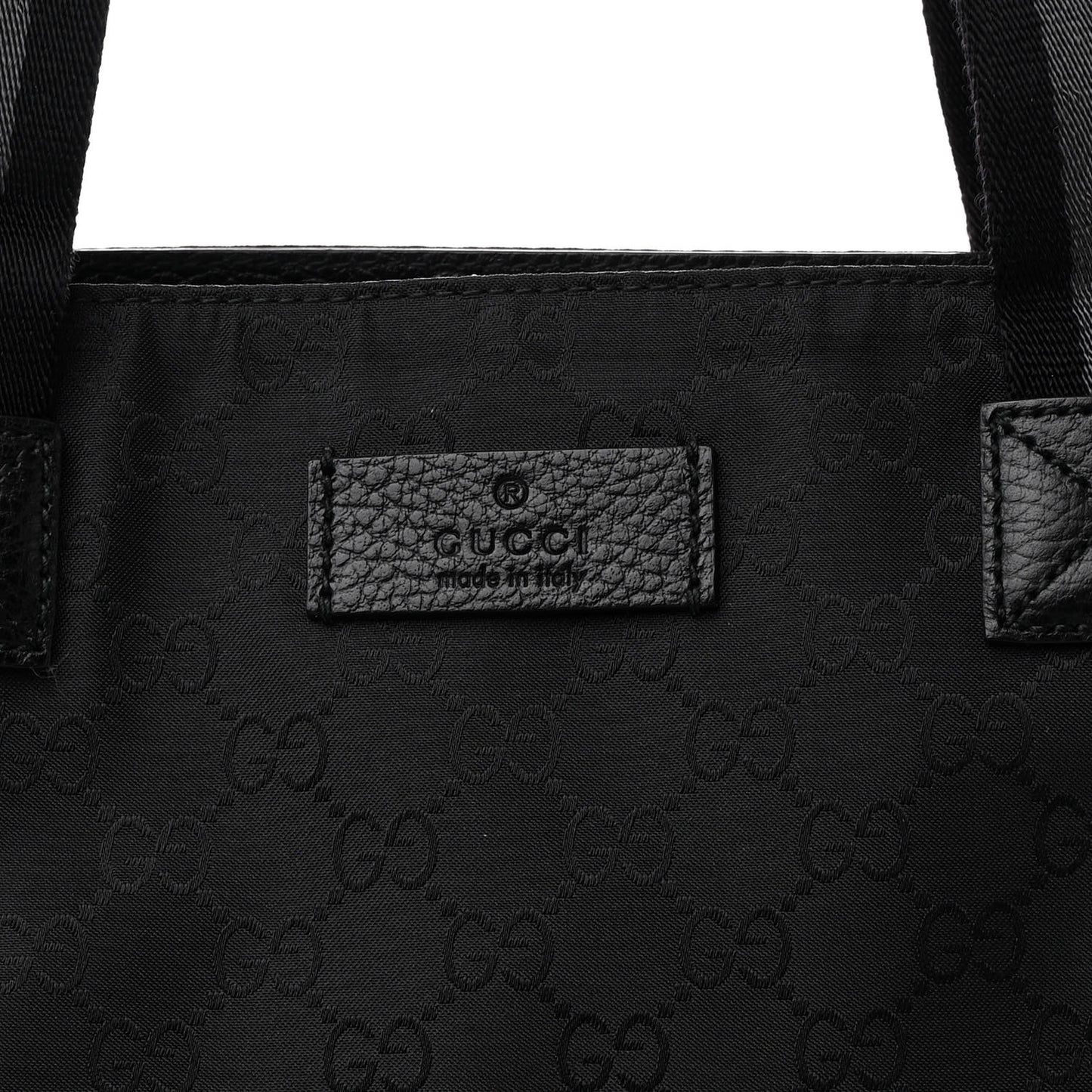 Nylon Monogram Vertical Tote Black
