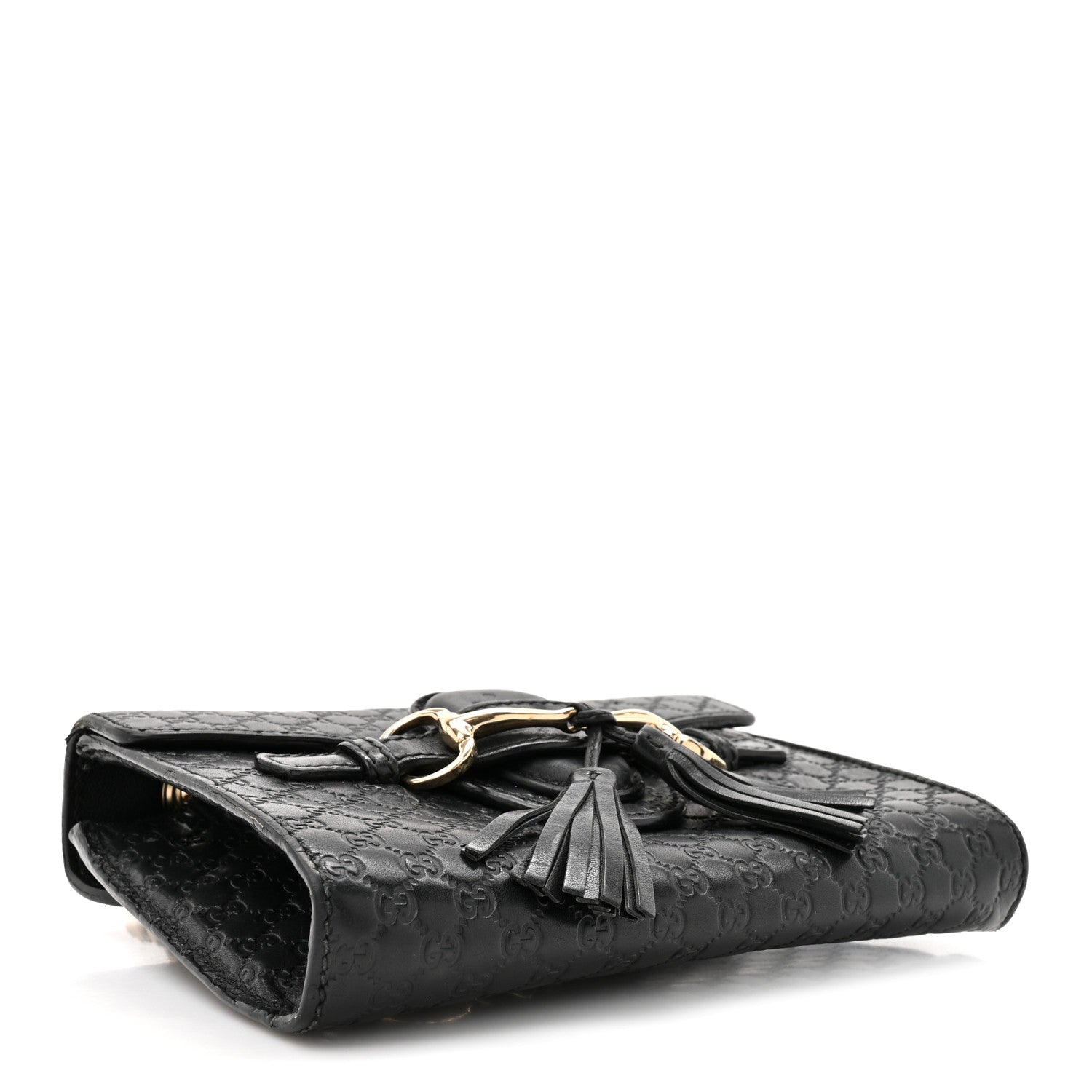 GUCCI エミリー Gucci Microguccissima Mini Emily Chain Shoulder Bag Black 1823174