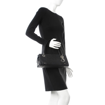 Christian Dior Calfskin Cannage Stitched East West Lady Dior Black 2 of 11