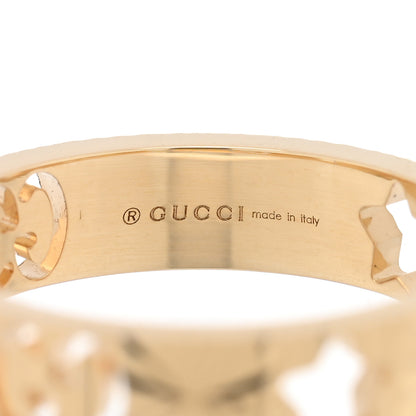 Gucci 18K Yellow Gold Icon Stars Band Ring 4 of 5