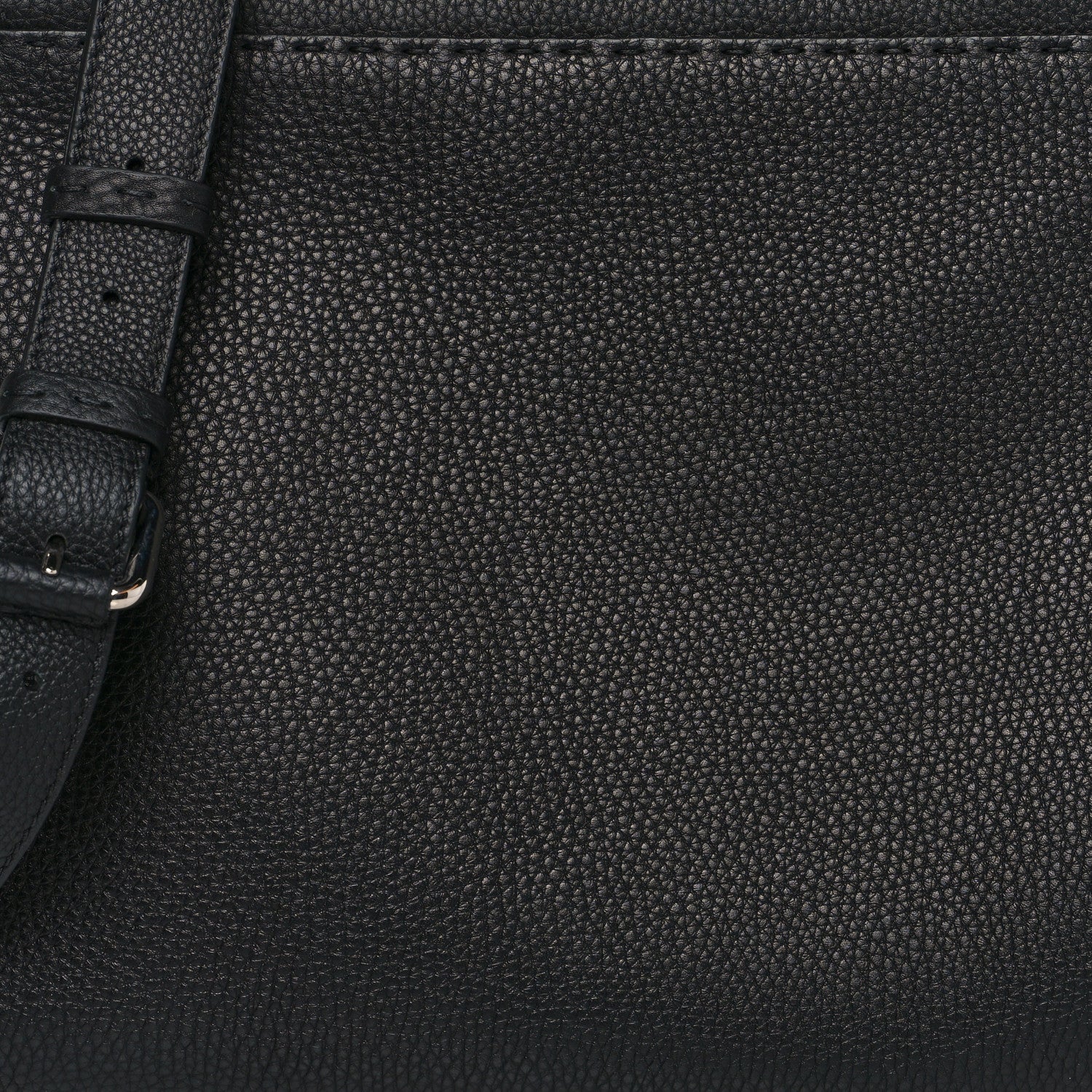Fendi Cuoio Romano Selleria Monster Eyes Large Peekaboo Iconic Fit Satchel Black 10 of 12
