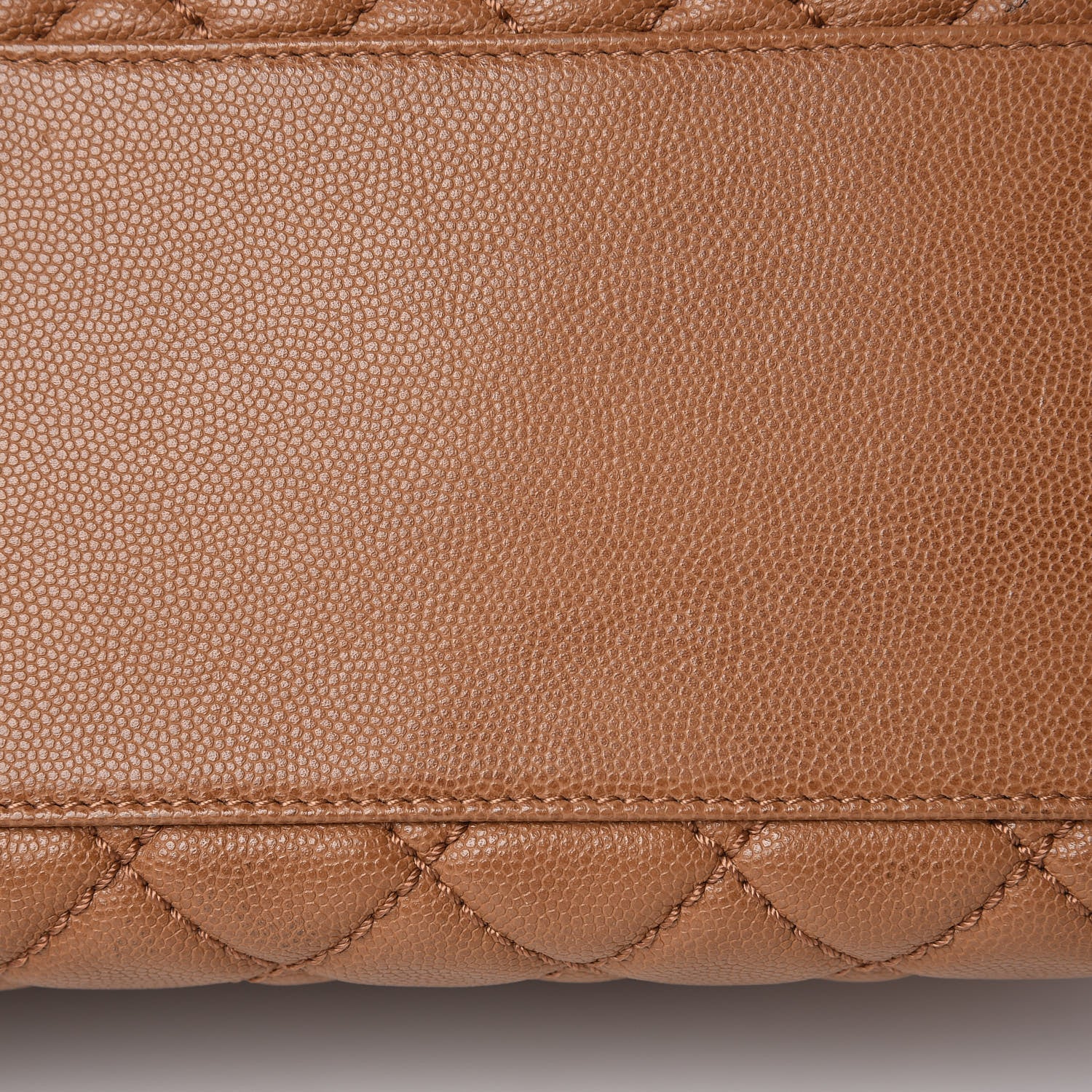 Chanel Caviar Quilted Small Coco Handle Flap Camel 9 of 11