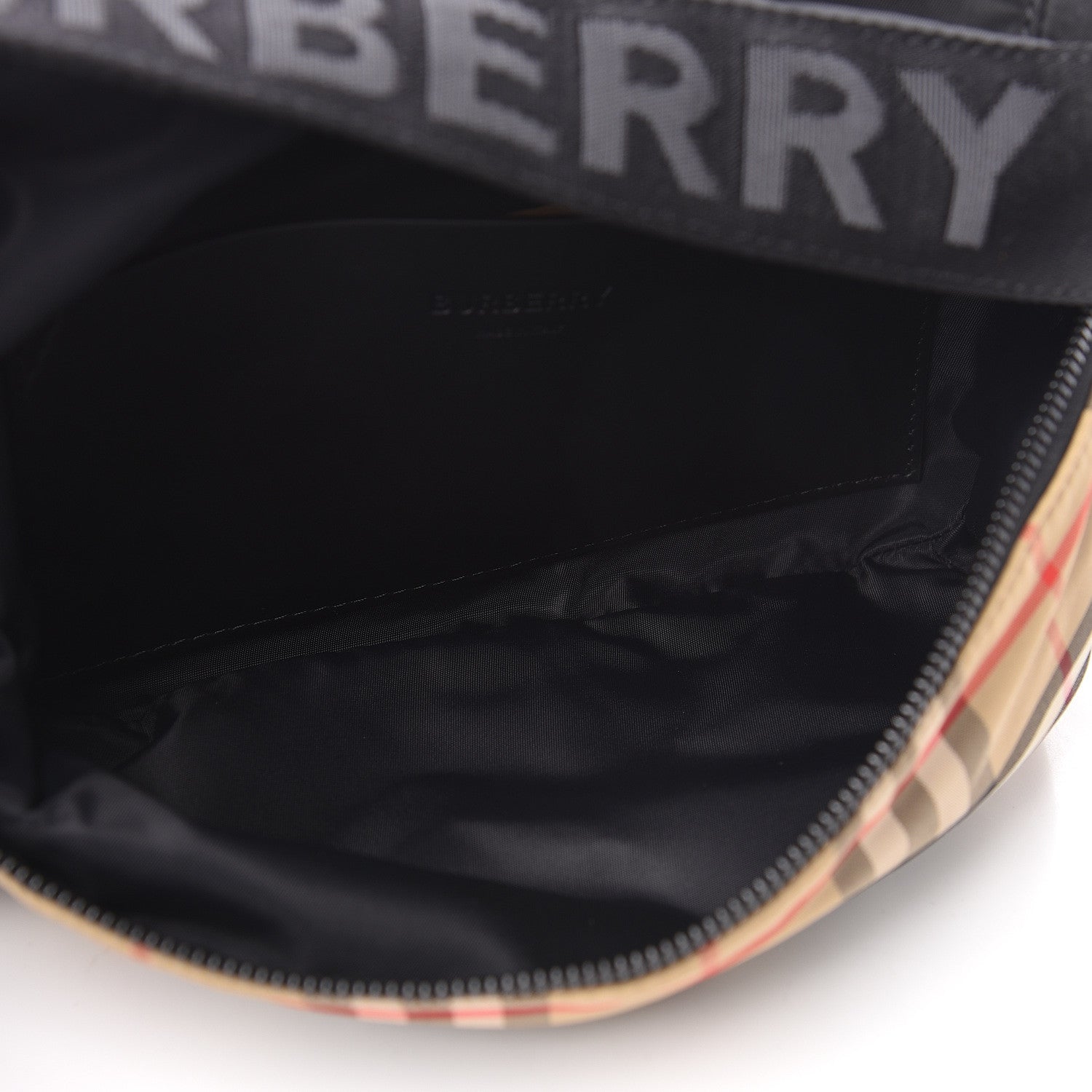 Burberry Nylon Vintage Check Sonny Bum Bag Archive Beige Black 5 of 10