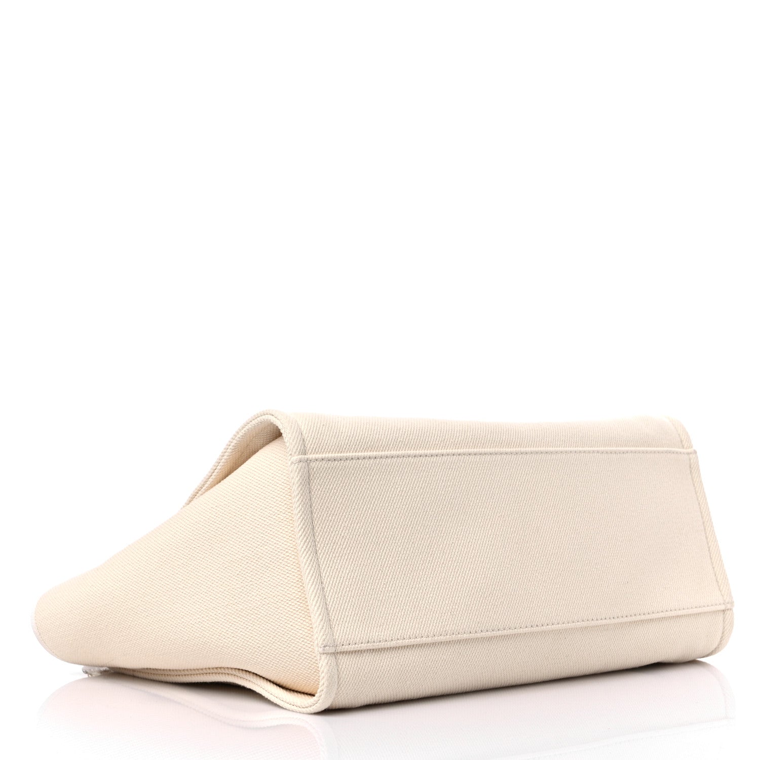 Chanel Canvas Pearl Medium Deauville Tote Ecru Beige 4 of 9
