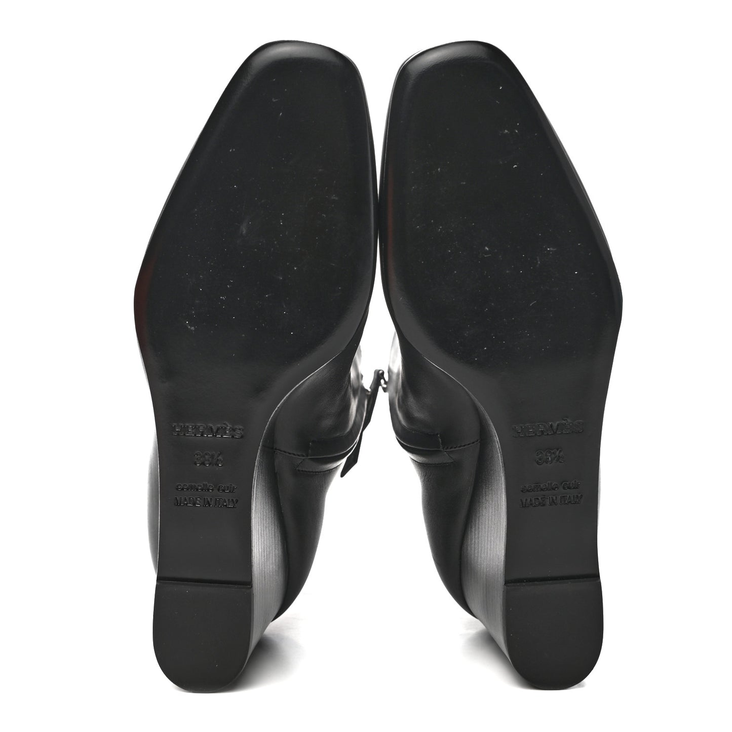 Calfskin Andrene Ankle Boots 38.5 Black