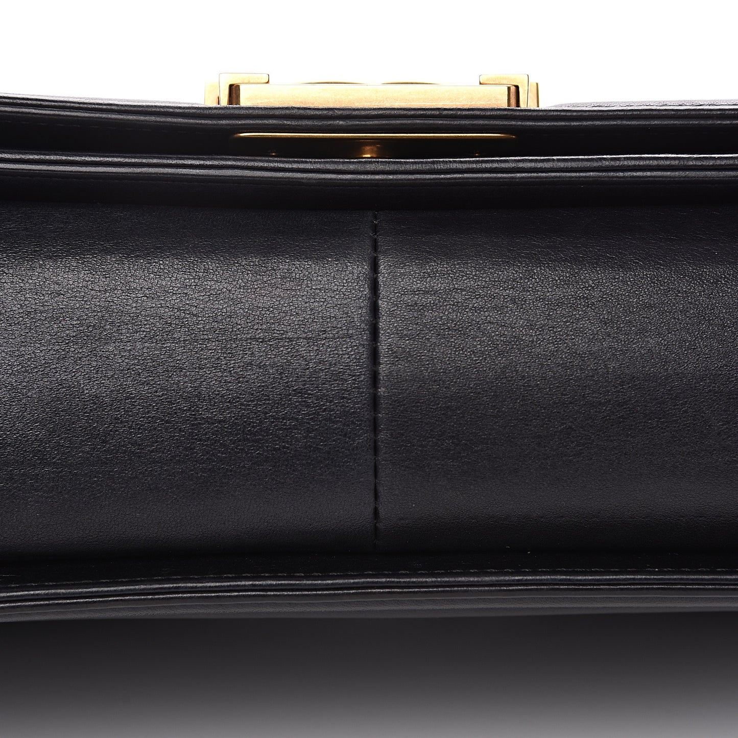 Lambskin Quilted Medium Boy Flap Black