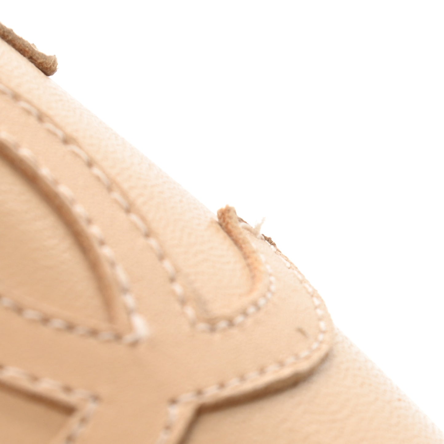 Lambskin CC Espadrilles 36 Beige Black