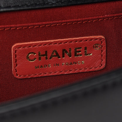 Chanel Lambskin Quilted Medium Boy Flap Dark Red Black 6 of 10