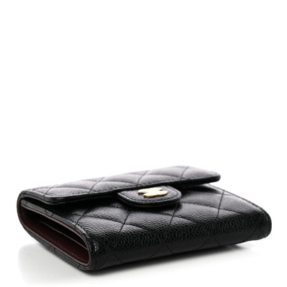 Chanel Caviar Quilted Compact Flap Wallet Black 4 of 9