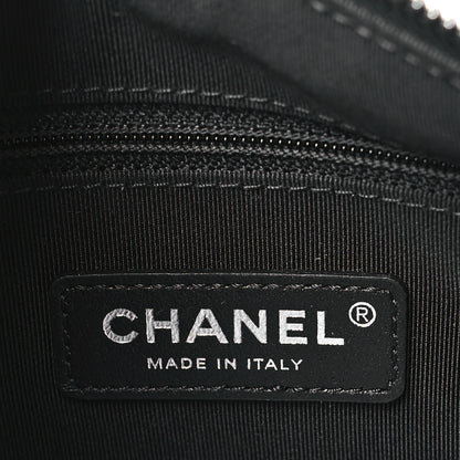 Chanel Calfskin Chain 20s Signature Bowling Bag Black 6 of 10