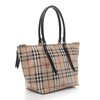 Burberry Haymarket Check Small Salisbury Tote Chocolate 3 of 10