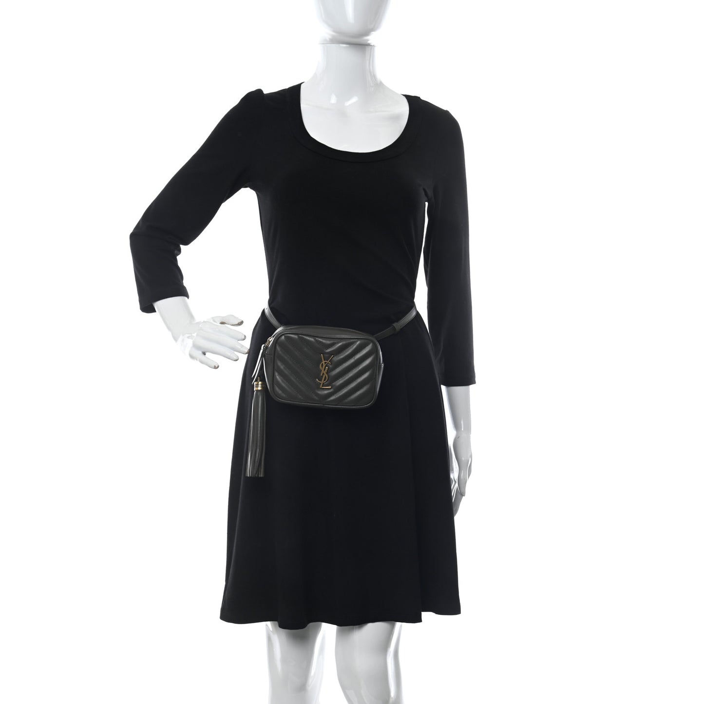 Calfskin Matelasse Monogram Lou Belt Bag Storm