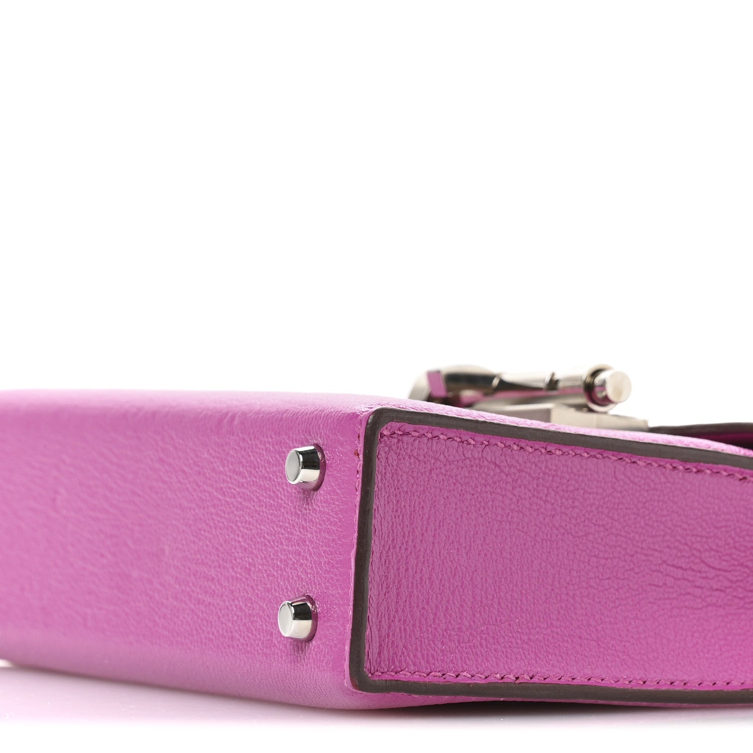 Hermes Chevre Mysore Mini Verrou Chaine Bag Magnolia 10 of 11