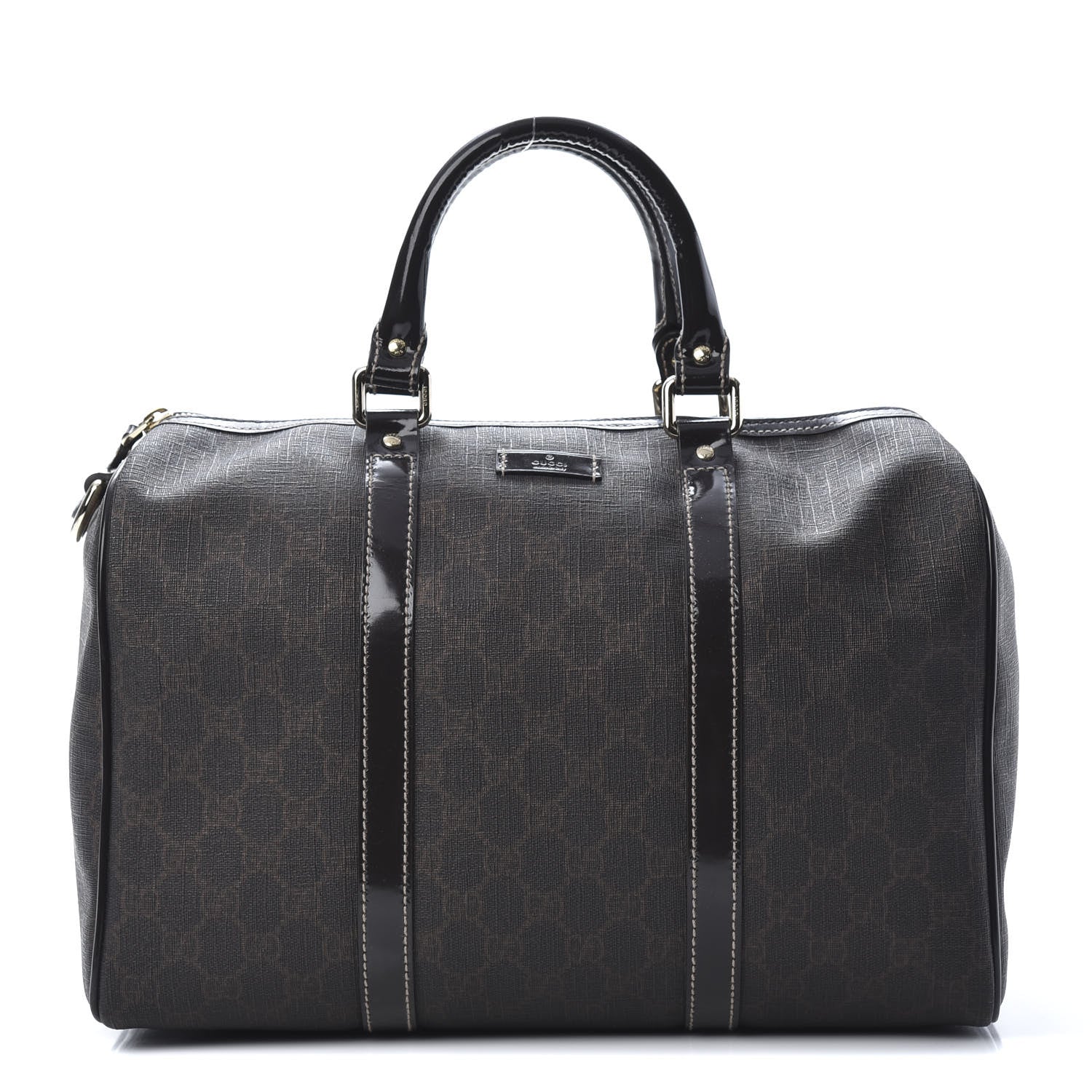 Gucci GG Supreme Monogram Medium Boston Dark Brown 1 of 11