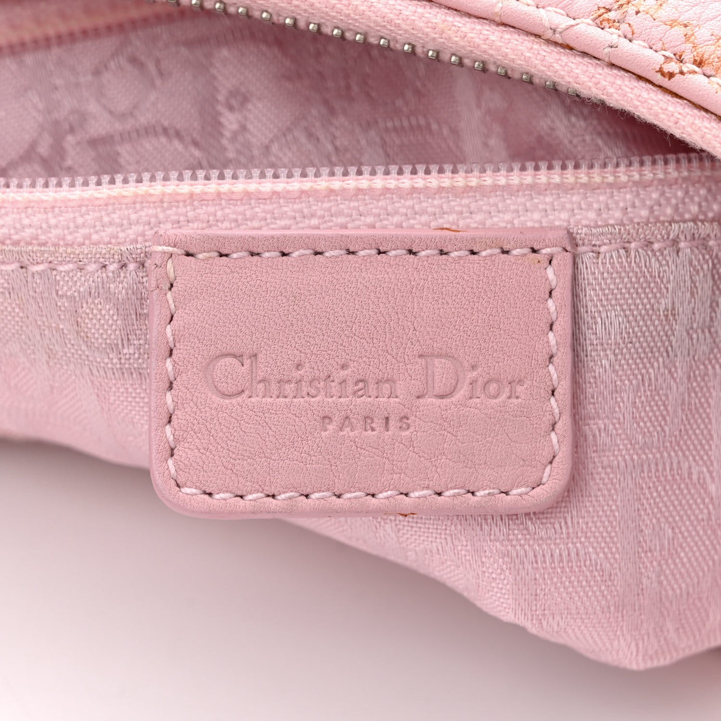 Grained Calfskin Cannage Hobo Pink