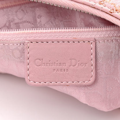 Christian Dior Grained Calfskin Cannage Hobo Pink 6 of 17