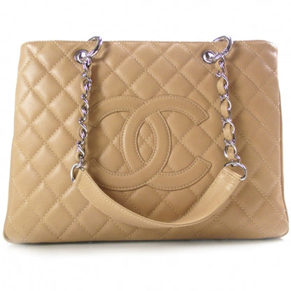 Chanel Caviar Quilted Grand Shopping Tote GST Beige 1 of 9
