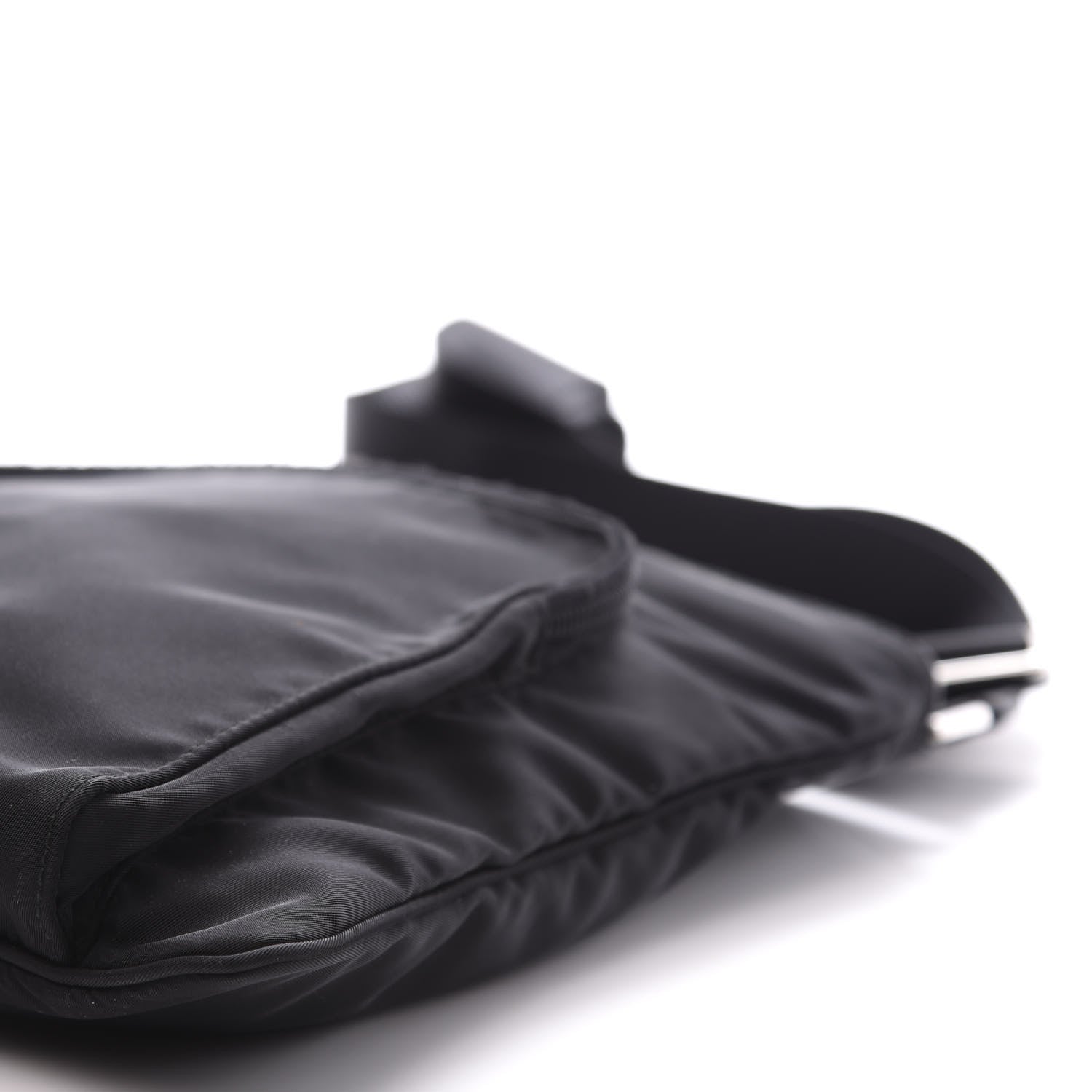 Prada Nylon Vela Flat Messenger Bag Black 7 of 8
