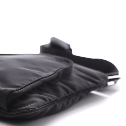Prada Nylon Vela Flat Messenger Bag Black 7 of 8