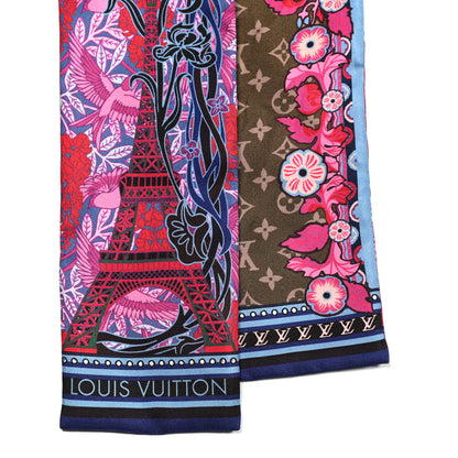 Louis Vuitton Silk Louis A Paris Bandeau Fuchsia 2 of 3