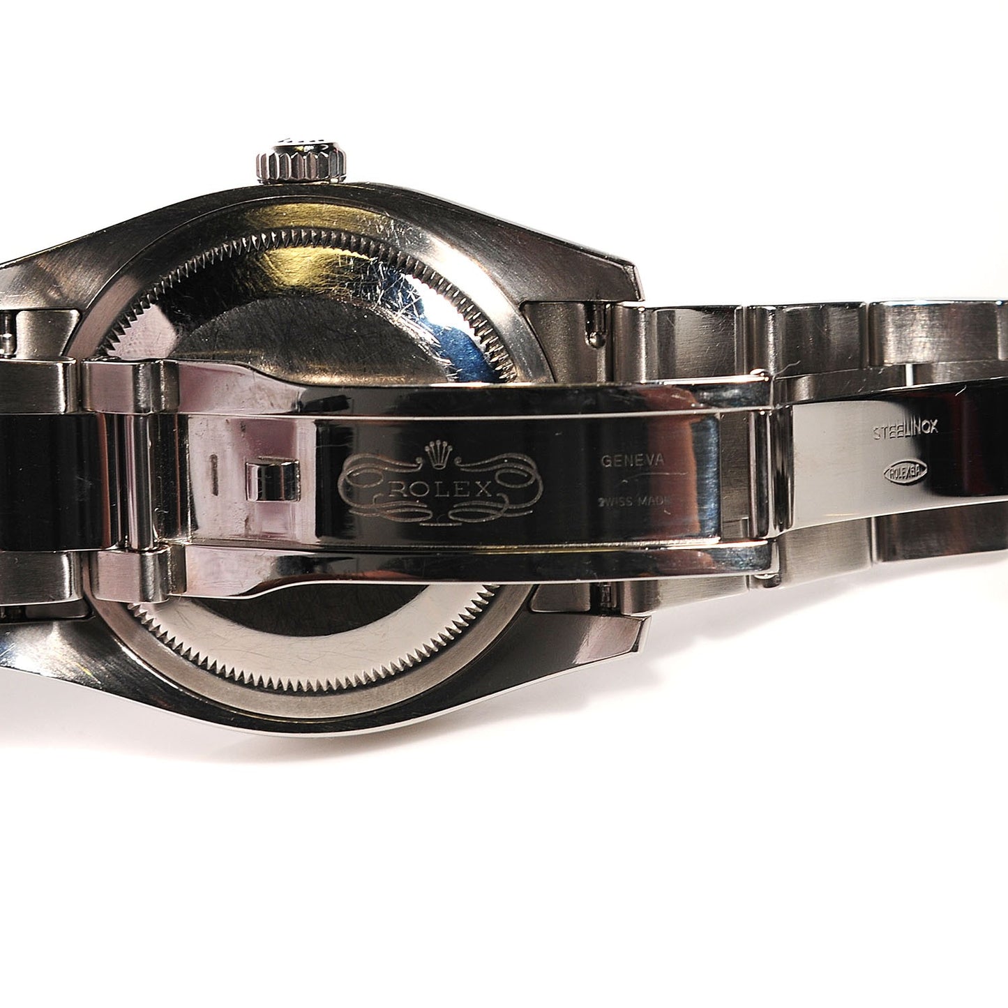 Stainless Steel Diamond 31mm Oyster Perpetual Datejust Watch Black