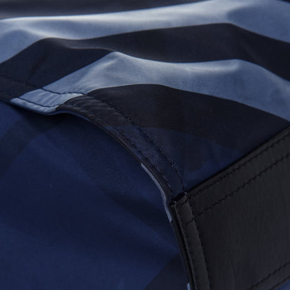 Burberry Nylon Check Small Buckleigh Packable Tote Navy Blue 9 of 15