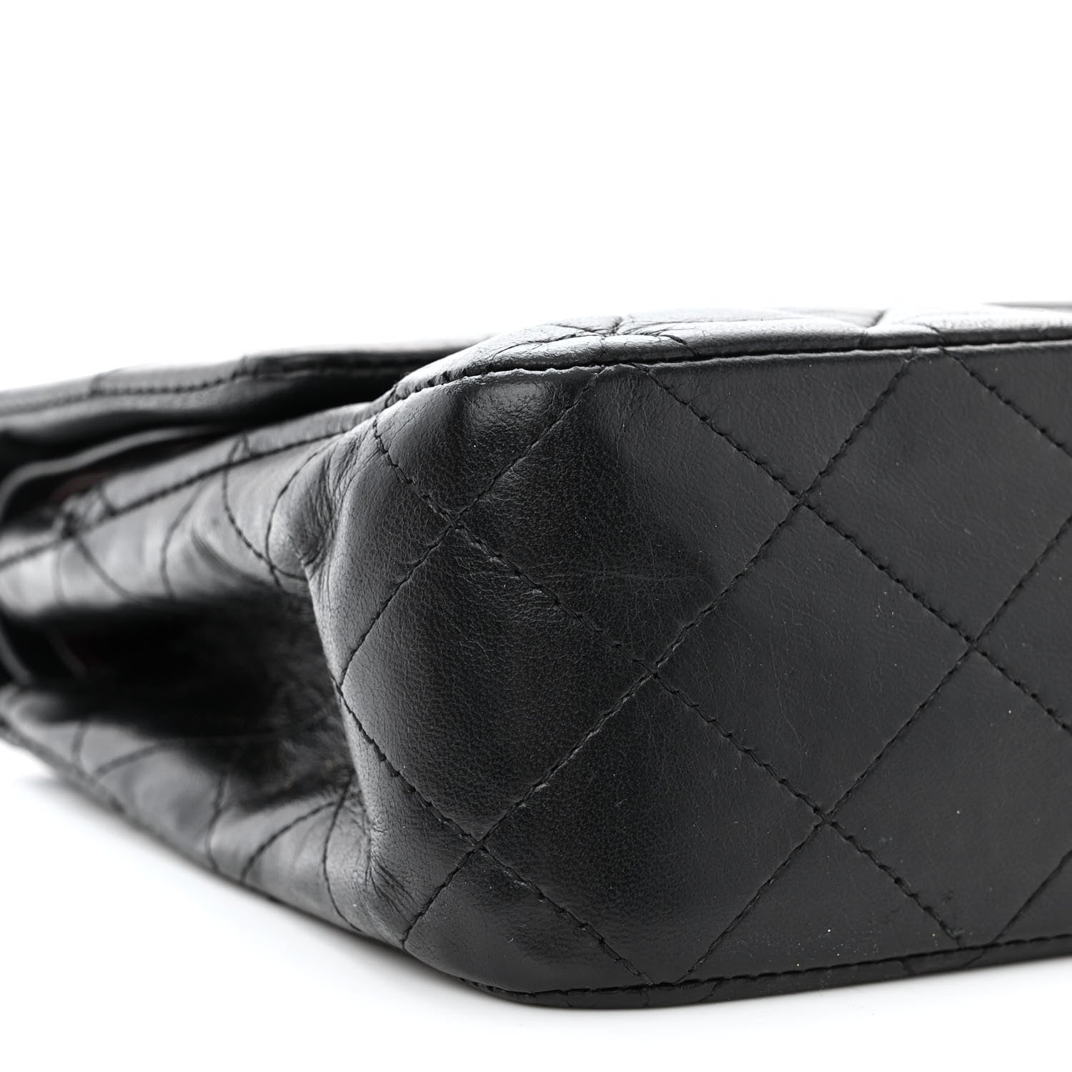 Chanel Lambskin Quilted Medium Double Flap Black 10 of 15