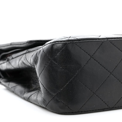 Chanel Lambskin Quilted Medium Double Flap Black 10 of 15