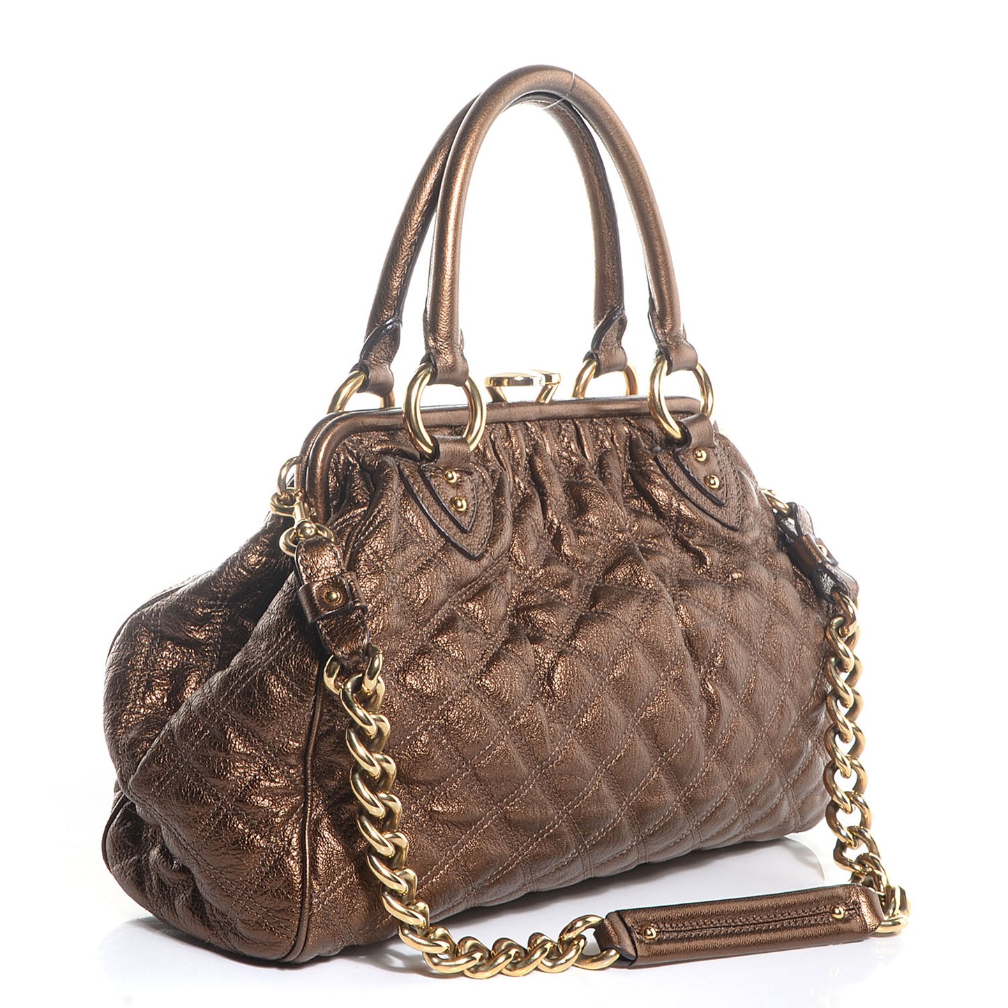 Quilted Leather Stam Bronze