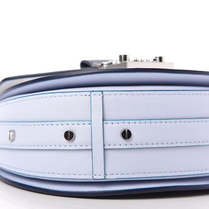 MCM Visetos Calfskin Small Patricia Shoulder Bag Mood Indigo White 6 of 12