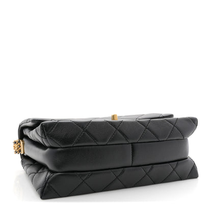 Chanel Calfskin Quilted Belt Chain Flap Black 4 of 11