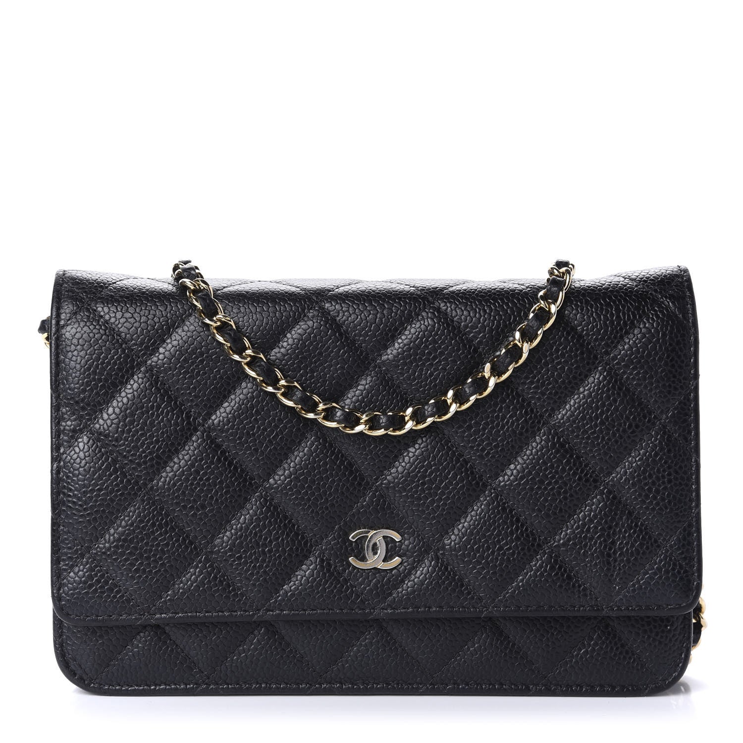 Chanel Caviar Quilted Wallet On Chain WOC Black 1 of 13