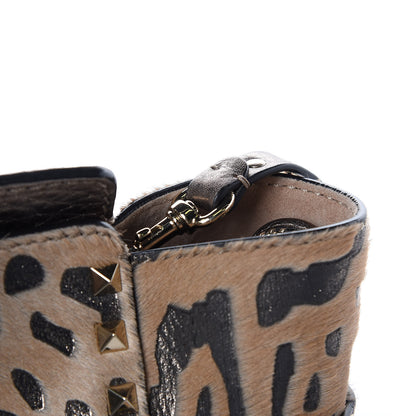 Valentino Garavani Calf Hair Leopard Print Rockstud Double Handle Tote 12 of 13