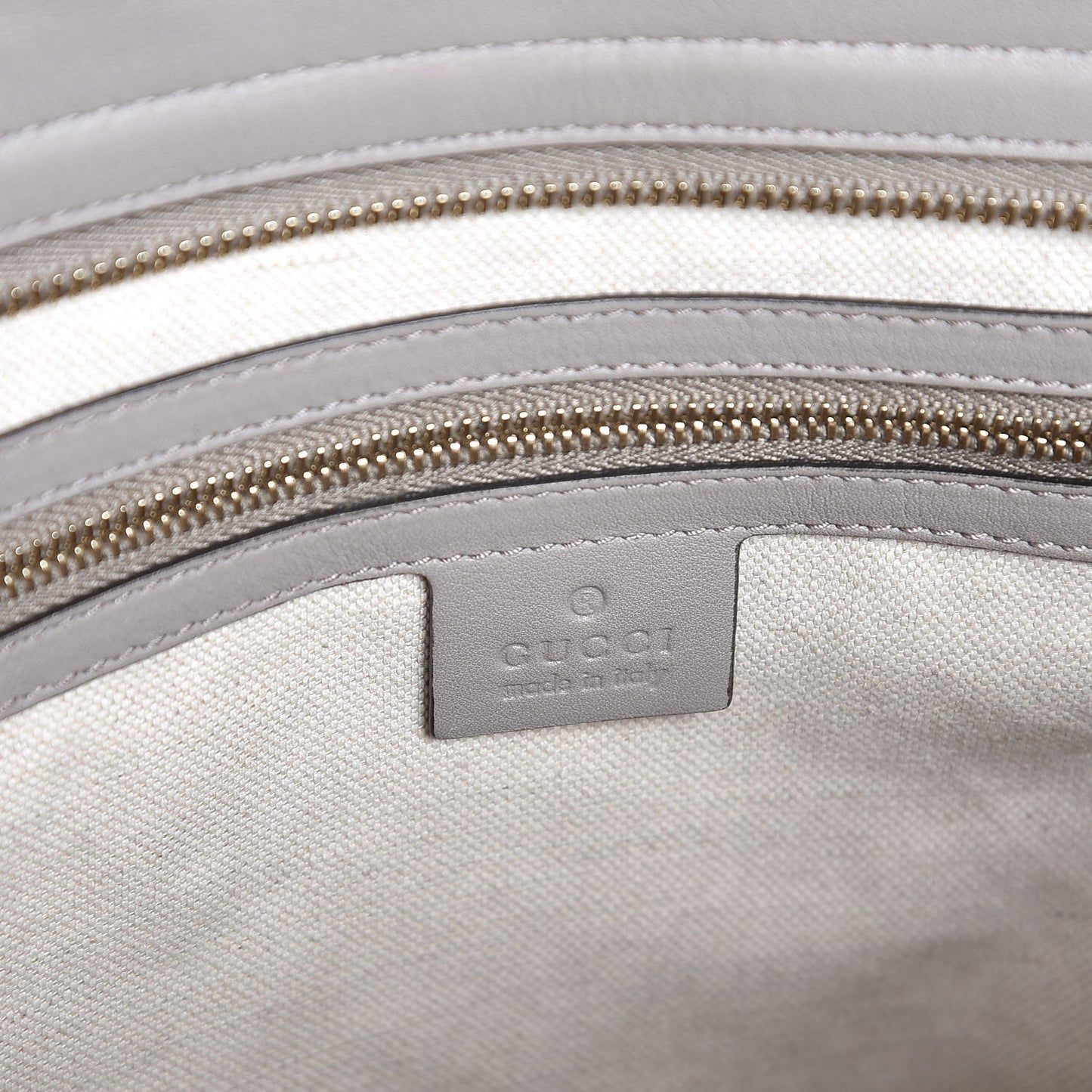 Guccissima Medium Bree Zippered Tote Storm Grey