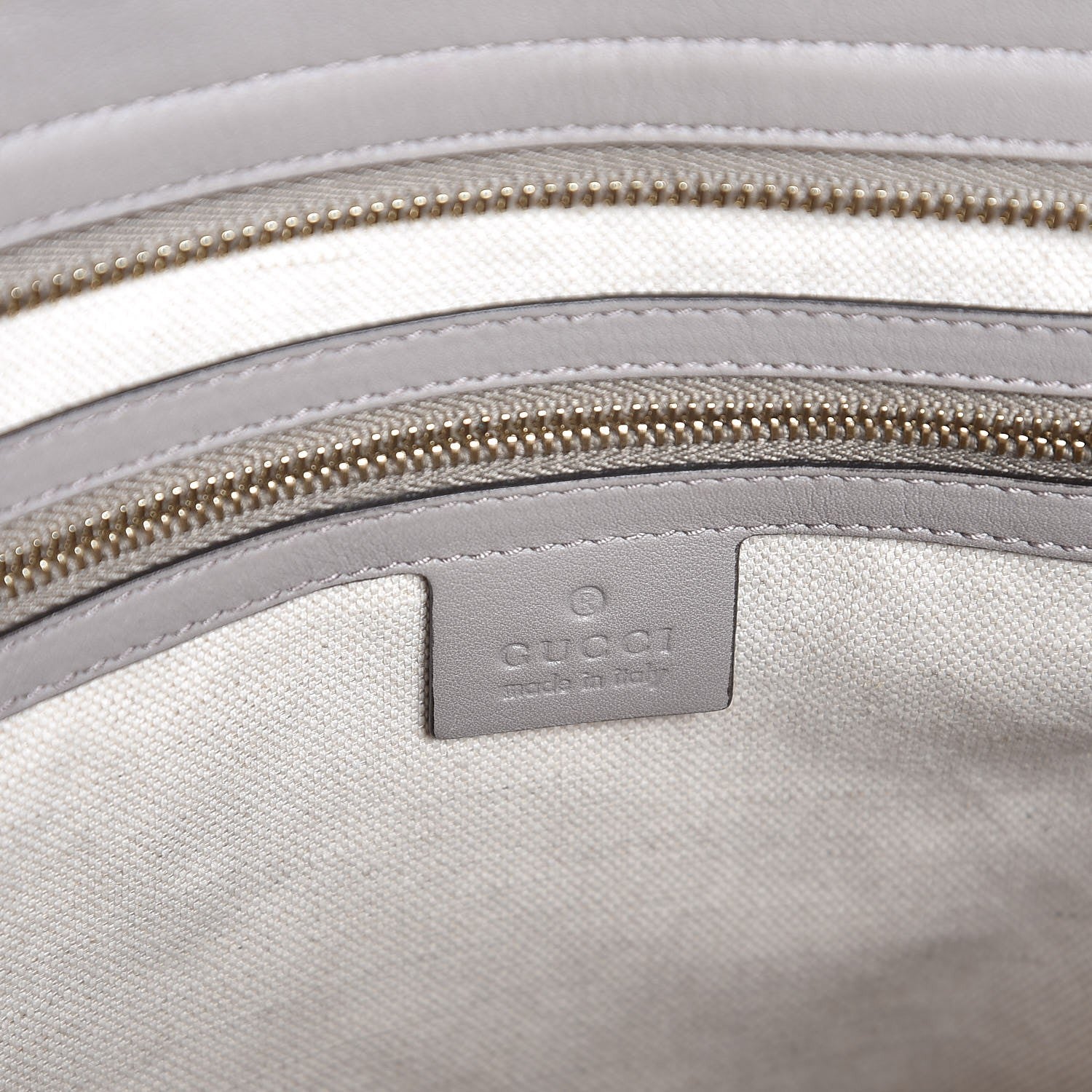 Gucci Guccissima Medium Bree Zippered Tote Storm Grey 6 of 7