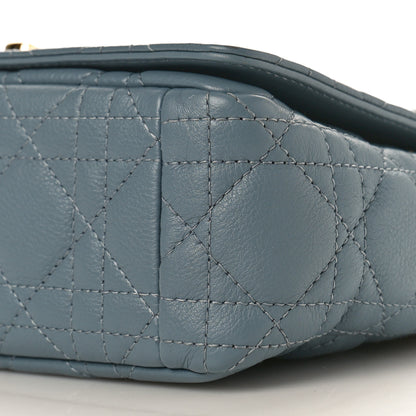 Christian Dior Calfskin Cannage Small Caro Bag Cloud Blue 10 of 10