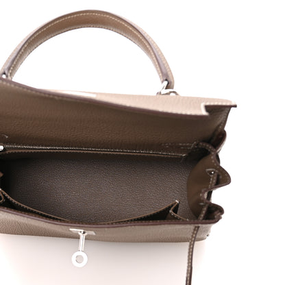 Hermes Togo Kelly Retourne 25 Etoupe 5 of 11