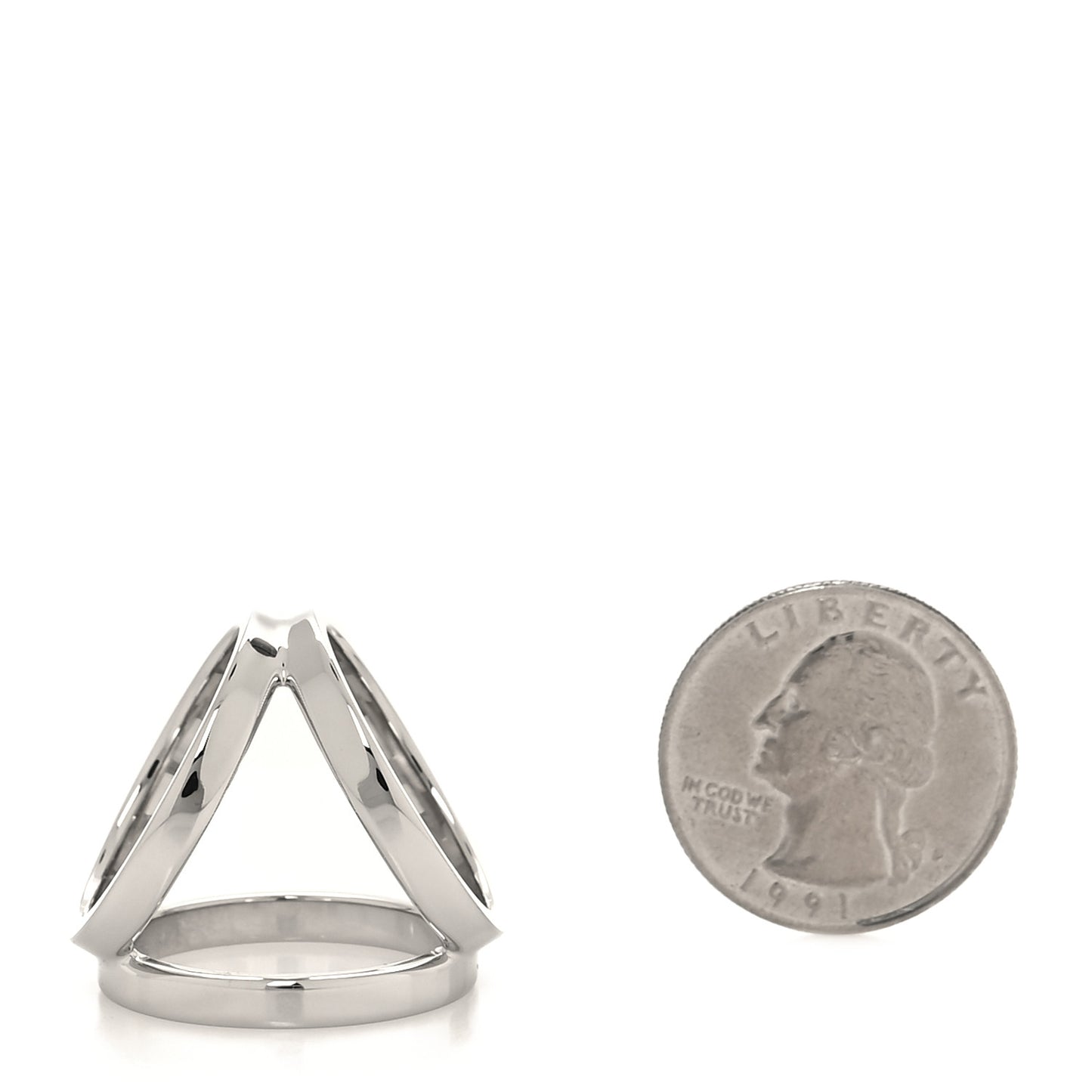 Palladium Trio Scarf Ring