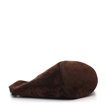 Khaite Suede Calfskin Medium Lotus Tote Coffee 5 of 11