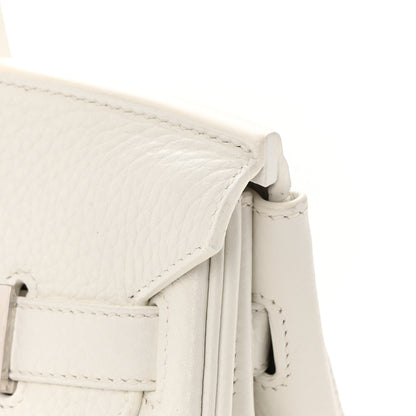 Hermes Taurillon Clemence Birkin 30 White 17 of 18