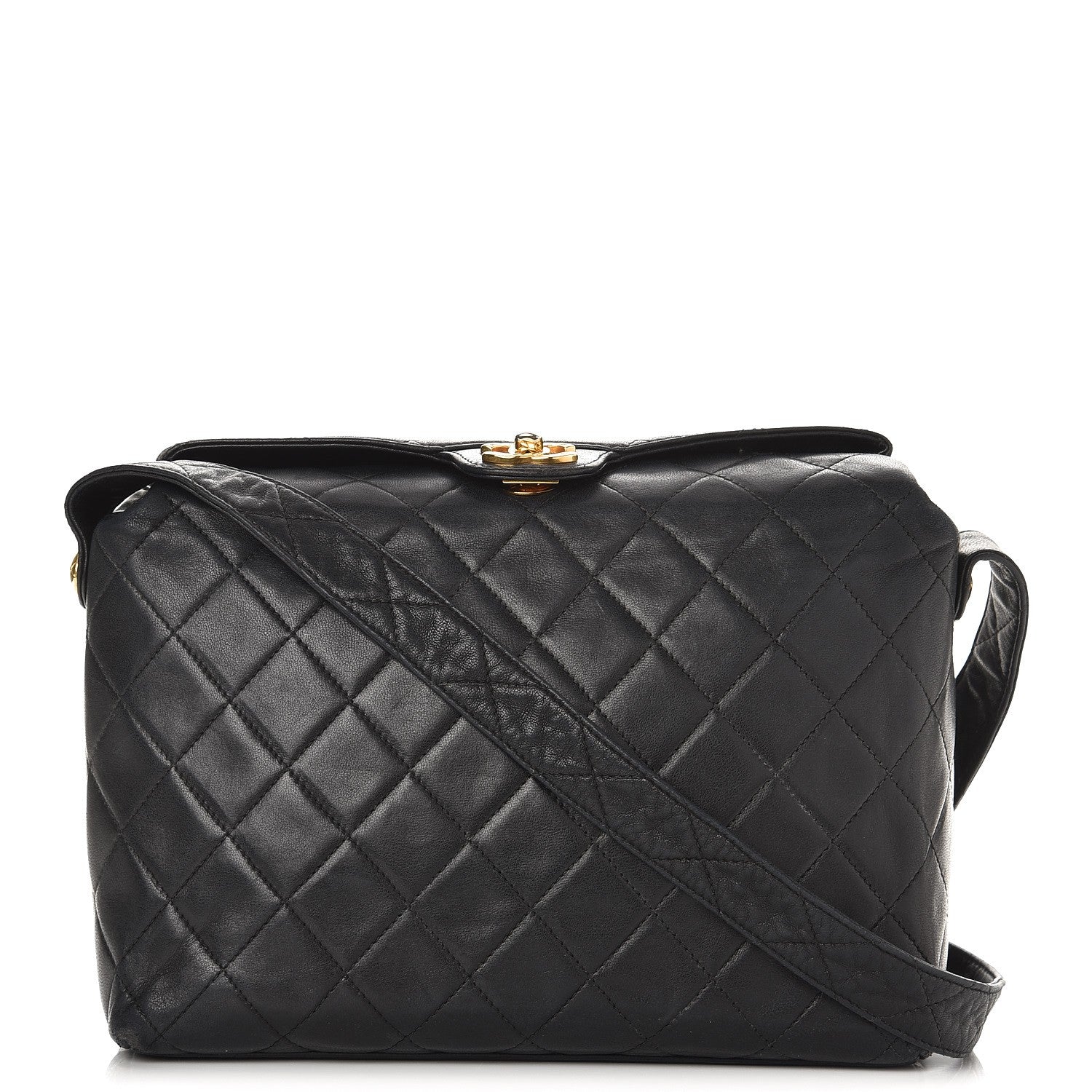 Chanel Lambskin Quilted Shoulder Bag Black 1 of 12