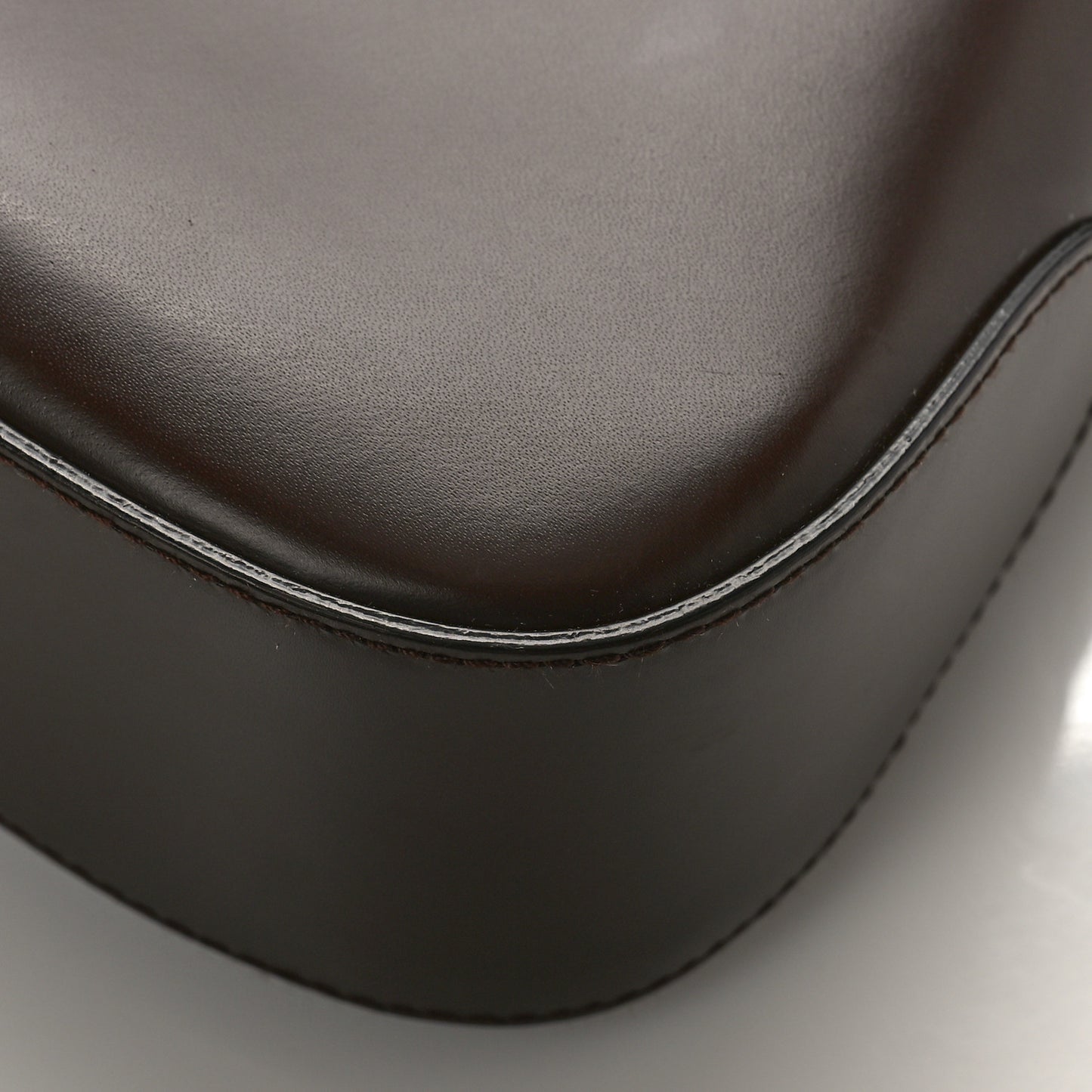 Soft Calfskin Gancini Hobo Dark Brown