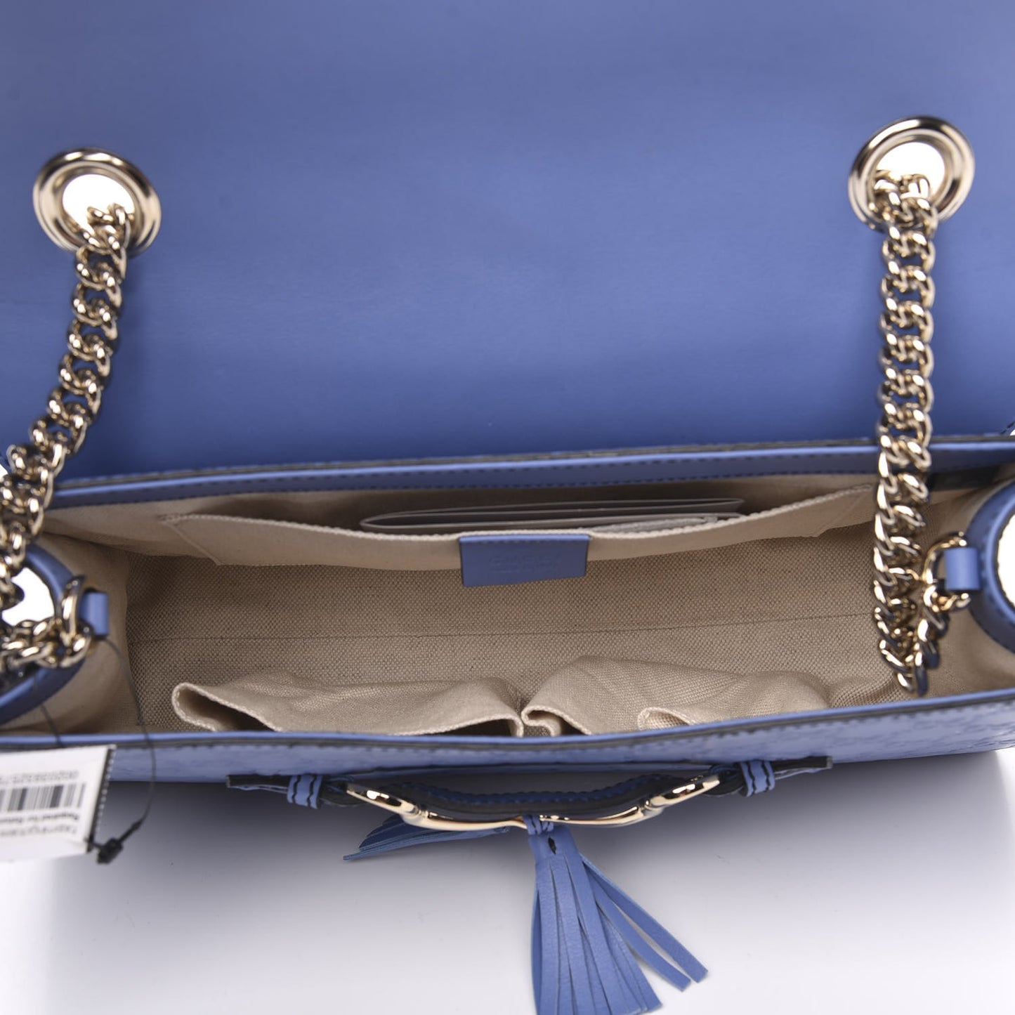 Soft Guccissima Medium Emily Chain Shoulder Bag Mineral Blue