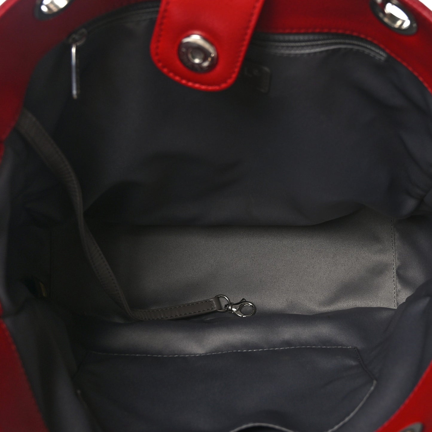 Caviar Quilted Vertical Grand Shopping Tote GST Red