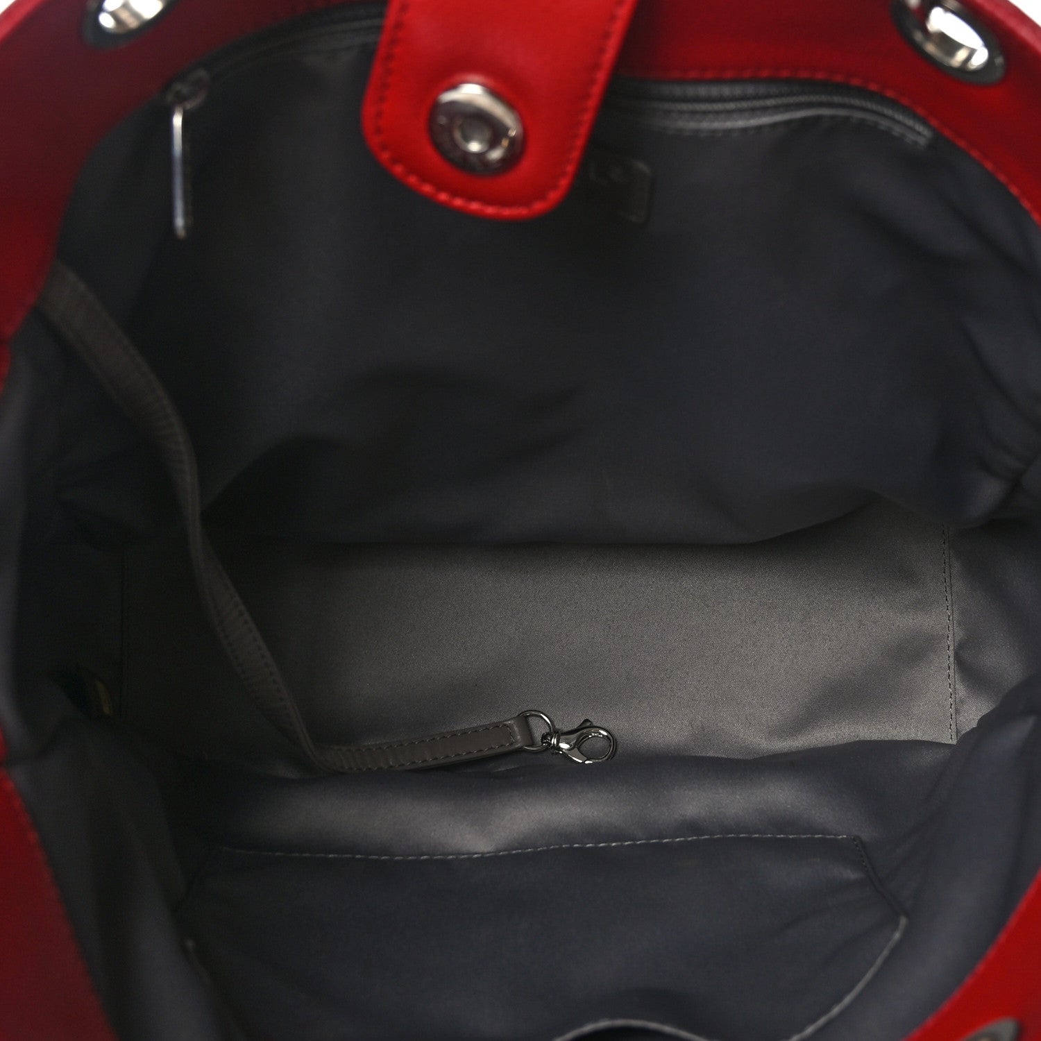 Chanel Caviar Quilted Vertical Grand Shopping Tote GST Red 5 of 9