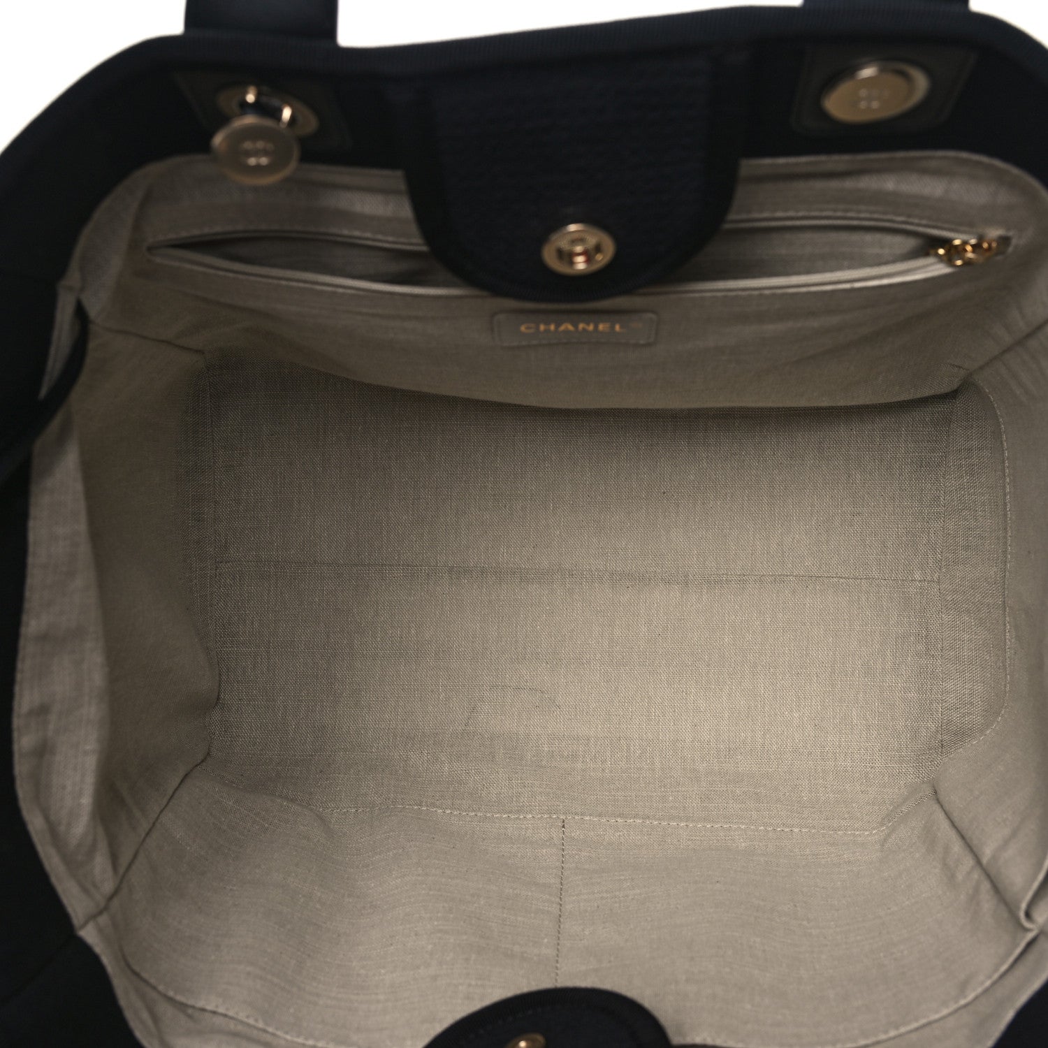 Chanel Mixed Fibers Medium Deauville Tote Black 6 of 12