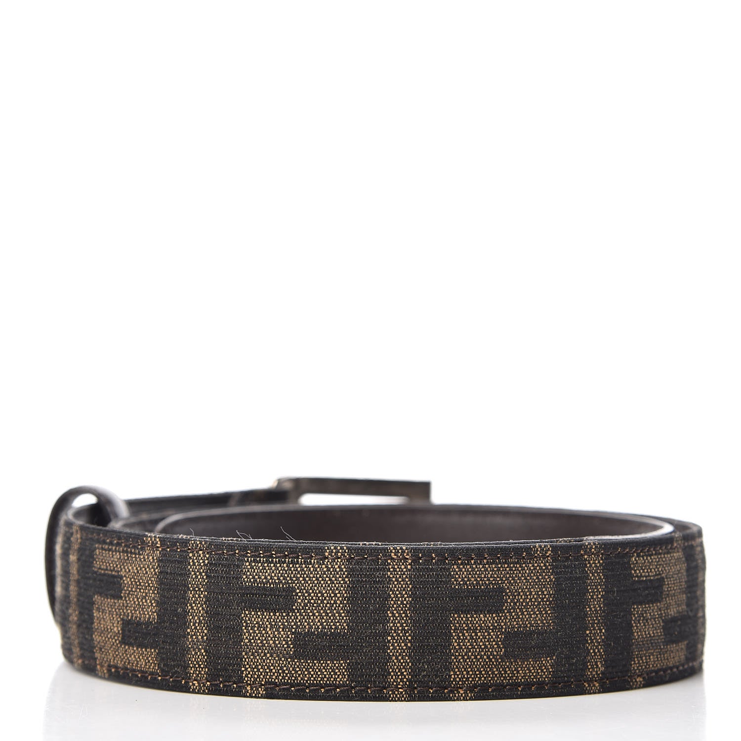 Fendi Calfskin FF Belt 100 40 Tobacco 3 of 8