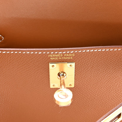 Hermes Epsom Mini Kelly Sellier 20 Gold 5 of 9